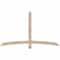 Ekena Millwork Bellingham Smooth Timber Gable Bracket, Douglas Fir, 72"W x 42"H x 3 1/2"D x 3 1/2"F, 14/12 Pitch GBW072X42X0404BEL00SDF - alternate 1